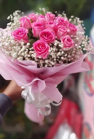 Pink Roses Bouquet