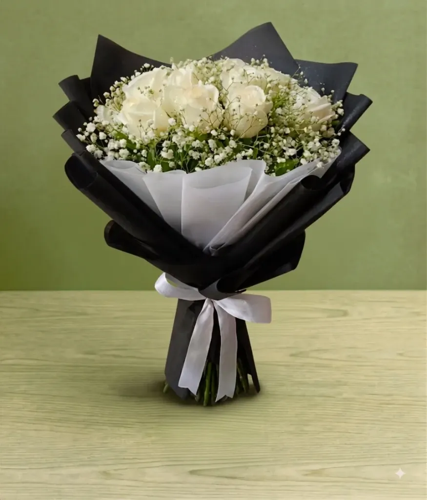 White Roses Bouquet