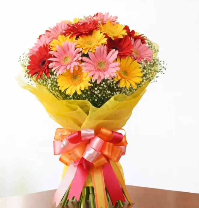 10 Mix Gerberas Bunch